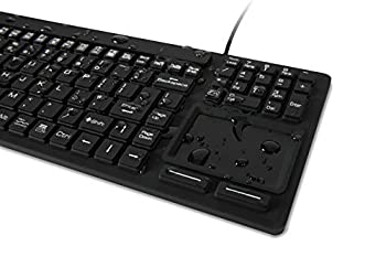 【中古】【インポート品・未当てはめる】WetKeys 雨合羽振り合うパッド 足し加える 専門的点数 鍵盤 タッチパッド (USB) (黒いこと) | KBWKRC106T-BK