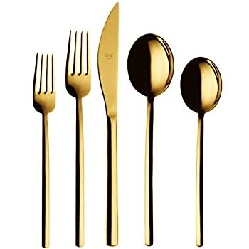 【中古】【輸入品・未使用】Mepra Due ORO カトラリー5点セット ゴールド｜スカイマーケットプラス