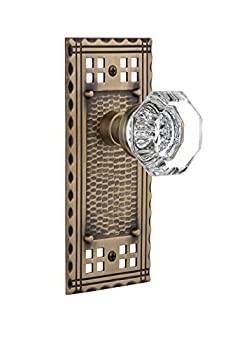 【中古】【インポート品・未当て嵌める】Nostalgic Warehouse Craftsman一皿with Waldorf水晶ノッブ Privacy - 2.75%ﾀﾞﾌﾞﾙｸｫｰﾃ% 714789 1 インテリア・寝具・収納-その他