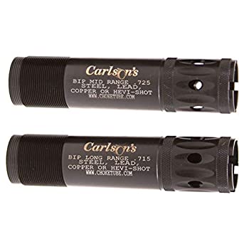 【中古】【輸入品・未使用】Carlson's チョークチューブ Browning Invector Plus 火葬器 ポート付き 水鳥チョークチューブ 12ゲージ MR & LR、ブラック (11522)