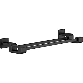 【中古】【インポート品・未当て嵌める】Delta Faucet 77525-BL Ara ダブルタオルバー 24in 木目細か黒いこと 24in 1