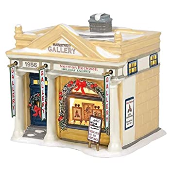 【中古】【輸入品・未使用】Department 56村アクセサリー ロックウェルのホリデー展覧会照明付き建物、高さ6インチ｜スカイマーケットプラス