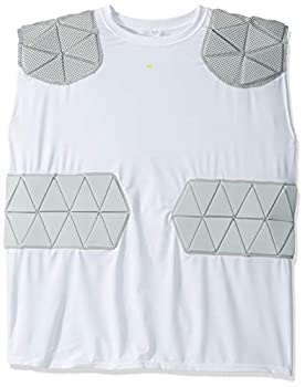 【中古】【インポート品・未当てはめる】(3X-Large%ｶﾝﾏ% White/Grey) - CHAMPRO Adult Dri-Gear Padded Shirt