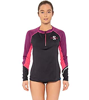 【中古】【輸入品・未使用】ScubaproレディースUPF 50チャネルフローファスナー付き長袖ラッシュガード｜スカイマーケットプラス