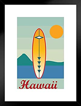 【中古】【輸入品・未使用】ポスターFoundryレトロスタイルハワイサーフボードサーフィン旅行by proframes 20x26 inches 248299｜スカイマーケットプラス