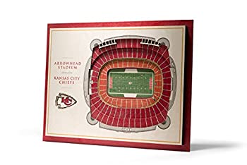 【中古】【輸入品・未使用】YouTheFan NFL ユニセックス NFL 5層 スタジアムビュー 3D ウォールアート 17%ダブルクォーテ% x 13%ダブルクォーテ% x 5/8%ダブルクォーテ% ブラウン