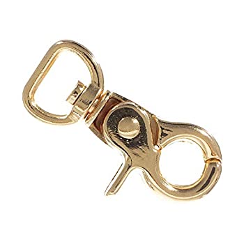 【中古】【輸入品・未使用】Craft County ゴールド 1/2インチ スイベルロブスタークロー - 2、5、10、25、50、100パック - アート、工芸、装飾用 100 Pack ゴールド 100 X 1