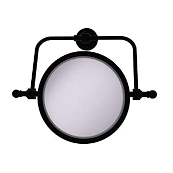 【中古】【輸入品・未使用】Retro Dot Collection Wall Mounted Swivel Make-Up Mirror 8 Inch Diameter with 2X Magnification - RDM-4/2X-BKM
