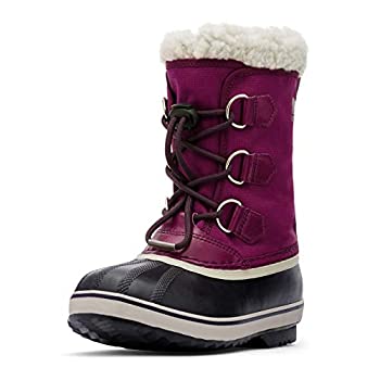 【中古】【インポート品・未当て嵌める】Sorel 青少年大きさ Yoot Pac ナイロンブーツ 雨と雪 雨合羽 US 大きさ: 3 Big Kid 色つや: パープル