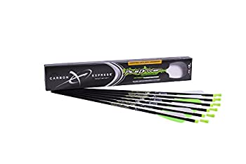 【中古】【輸入品・未使用】Carbon Express パイル ドライバー フレッチド カーボン クロスボルト 4インチベーン 6個パック 20-Inch ホワイト