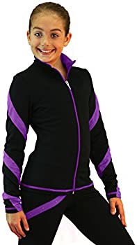 【中古】【輸入品・未使用】(Adult Small%カンマ% Purple) - Chloe Noel Figure Skating Spiral Skate Jacket J36|スカイマーケットプラス