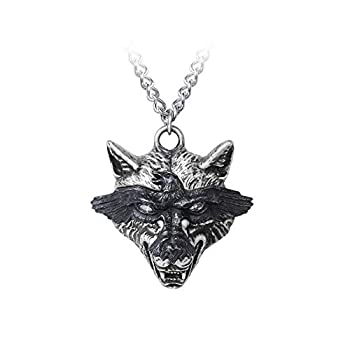 【中古】【輸入品・未使用】Alchemy Gothic England ? Ravenwulf ウルフヘッドペンダント