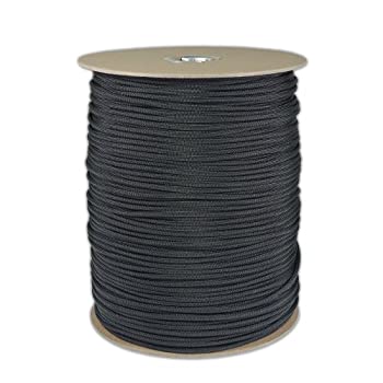 【中古】【インポート品・未当てはめる】1000\u0027 Foot Spool Black Parachute Cord 7-Strand Core 550 Cord by PARACORD PLANET
