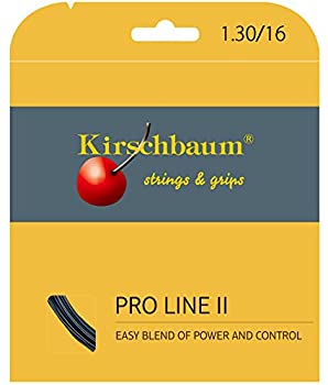 【中古】【輸入品・未使用】Kirschbaum(キルシュバウム) テニス ストリング Pro Line II black 130 ブラック
