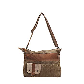 【中古】【輸入品・未使用】[Myra Bag] レデイーズ sの完璧UpcycledキャンバスショルダーバッグS-0703 大 タン、カーキ、ブラウン｜スカイマーケットプラス 20,140円