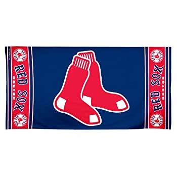 【中古】【インポート品・未当て嵌める】MLBボストンレッドソックス30?by 60?Fiber Reactive砂浜西洋手ぬぐい