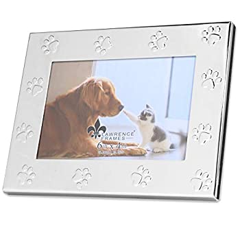 【中古】【輸入品・未使用】Lawrence Frames クラシックビーズ写真フレーム 6x4 シルバー