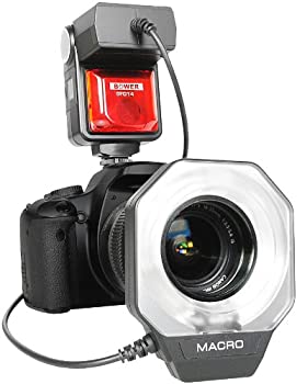 【中古】【インポート品・未当て嵌める】Bower SFD14C Canon E-TTL I/II マクロリングフラッシュ