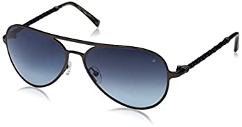 【中古】【輸入品・未使用】John Varvatos V514GUN61 Gradient Aviator Sunglasses Brown/Blue