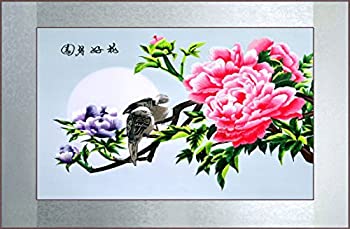 【中古】【輸入品・未使用】Grace Art アジアシルク刺繍 大型 アート 壁掛け