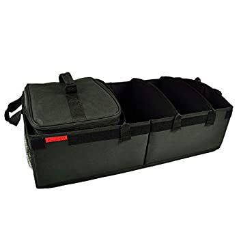 【中古】【輸入品・未使用】Picnic at Ascot???Ultimate Heavy DutyトランクオーガナイザーW /クーラー???Noスライド固定ベース- 70?lb容量???30インチx 14.75?%ﾀﾞﾌﾞﾙｸｫｰﾃ%