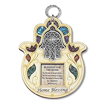 【中古】【輸入品・未使用】My Daily Styles 木製 ハムサ Blessing for Home - 英語 - 幸運 壁装飾 模造宝石 6.5インチ 16,118円