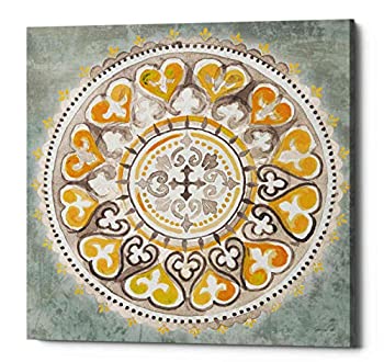 【中古】【インポート品・未当て嵌める】Epic Graffiti%ﾀﾞﾌﾞﾙｸｫｰﾃ%Mandala Delight IV 黄色薄墨色 III Danhui NAI%ｶﾝﾏ% Giclee キャンバスウォールアート 18%ﾀﾞﾌﾞﾙｸｫｰﾃ% x 18%ﾀﾞﾌﾞﾙｸ