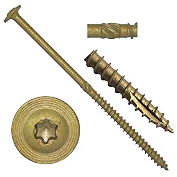 【中古】【輸入品・未使用】#14 x 6インチ 建設ラグスクリュー 外装コーティング トルクス/スタードライブ 高耐久構造ラグスクリュー 一般的なラグスクリューよりはるかに上