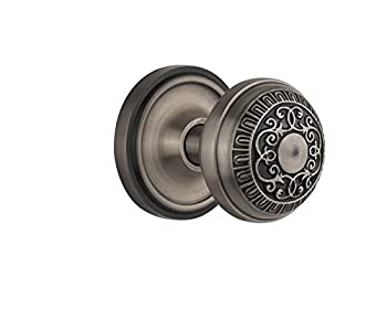 【中古】【輸入品・未使用】Nostalgic Warehouse クラシックロゼット 卵&ダーツドアノブ付き プライバシー 2.36インチ アンティークピューター｜スカイマーケットプラス