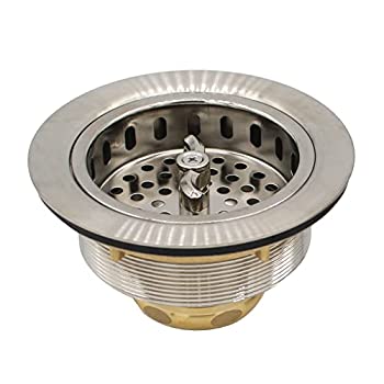 【中古】【輸入品・未使用】WestBrass D213 Satin Nickel Wing Nut Style Large Kitchen Basket Strainer｜スカイマーケットプラス