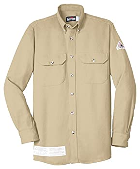 【中古】【インポート品・未当て嵌める】Bulwark Flame Resistant 7?薬局衡オンス Cooltouch 2?Dress Uniform Shirt 色つや: ベージュ