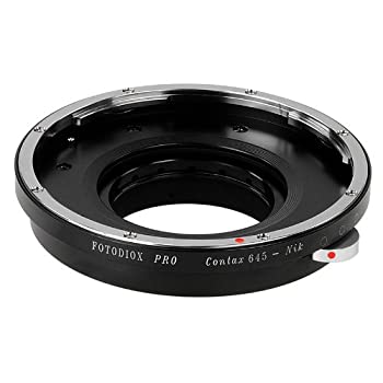 【中古】【インポート品・未当て嵌める】Fotodiox Pro Lens Mount Adapter Compatible with Contax 645 Lenses to Nikon F-Mount Cameras