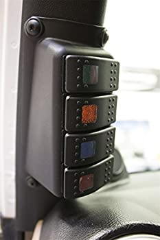 【中古】【インポート品・未当て嵌める】Jeep JK Wrangler用Daystar KJ71056BK Aピラースイッチパネル