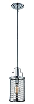【中古】【インポート品・未当て嵌める】Trans Globe照明装置10381?マイコン Mist Industrialシャンデリヤ、6in、6in、インドア光輝Cr