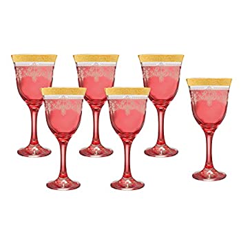 【中古】【インポート品・未当て嵌める】Lorenzo Import Goblets (Set of 6)%ｶﾝﾏ% Red