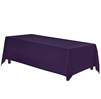 【中古】【輸入品・未使用】(1 Pack%ｶﾝﾏ% Purple Tablecloth) - Gee Di Moda Rectangle Tablecloth - 230cm x 340cm Inch - Purple Rectangular Table Cloth for 1.8m Table｜スカイマーケットプラス