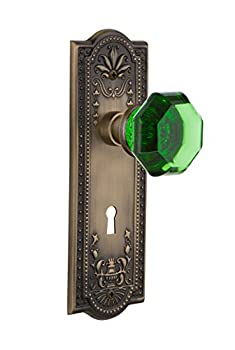 【中古】【輸入品・未使用】Nostalgic Warehouse 721668?Meadowsプレートwith Keyhole Passage Waldorfエメラルドドアノブ PASSAGE 2.75 With Keyhole 721676 1