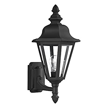 【中古】【インポート品・未当てはめる】Sea Gull 8824-12 Brentwood 1-Light Black Wall Lantern by Sea Gull