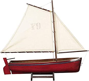 【中古】【輸入品・未使用】本物のモデル、レッドマデイラY9ヨット、ビンテージ風ホームデコ。