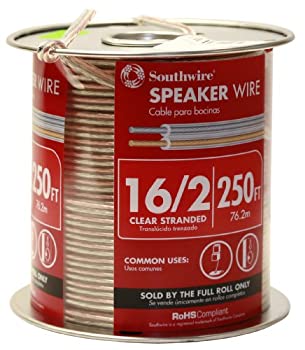 【中古】【輸入品・未使用】Southwire 55797644 250フィート 16/2 クリアスピーカーワイヤー