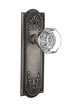 【中古】【輸入品・未使用】Nostalgic Warehouse Meadowsプレートwith Waldorfクリスタルノブ Passage - 2.75%ダブルクォーテ% 709198 1|スカイマーケットプラス