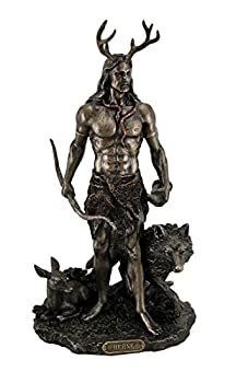 【中古】【輸入品・未使用】Herne the Spirit Hunter of Windsor Forest Standing With Deer and Wolf