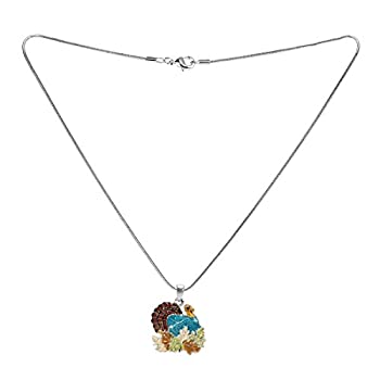 【中古】【輸入品・未使用】Lova Jewelry レトロ 七面鳥 葉 感謝祭 秋 エナメル シルバートーン メタルネックレス 9,856円