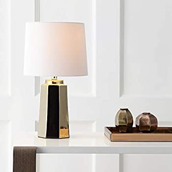 【中古】【インポート品・未当て嵌める】Safavieh Lighting Collection パーロンメッキ ゴールド 17in 臥し所 リビングお部屋 介護ホーム 執務室 事務机 ナイト爵照明ランプ 一覧表照明ランプ