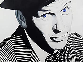 【中古】【インポート品・未当て嵌める】Buyartforless 簡明直截・フランクシナトラ エド・カポー 24x18 乳くさい目 美術 線描 書きうつす 帆布 白いこと