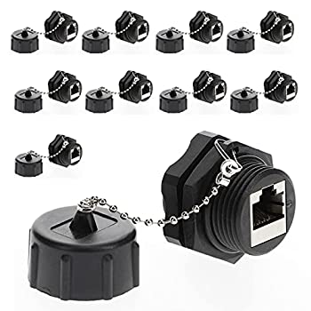 【中古】【輸入品・未使用】InstallerParts CAT6 RJ45 シールドインダストリアルパネルマウント バルクヘッド メス/メス フィードスルーカプラー - ネットワークコネクター