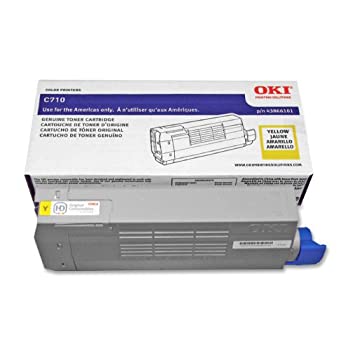 【中古】【インポート品・未当て嵌める】OKI 43866101 Yellow Toner Cartridge For C710 Series Printers by Oki Data