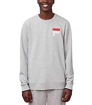 【中古】【インポート品・未当て嵌める】Fila メンズ フレンチテリー 労働者の一団素っ首 トレーナー US 大きさ: X-Large 色つや: 薄墨色