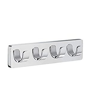 【中古】【インポート品・未当て嵌める】Smedbo%ﾀﾞﾌﾞﾙｸｫｰﾃ%Ice%ﾀﾞﾌﾞﾙｸｫｰﾃ% Quadruple Towel Hook%ｶﾝﾏ% Silver