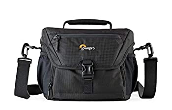 【中古】【輸入品・未使用】Lowepro カメラバッグ ノバ 180AW2 6.6L ショルダーバッグ レインカバー付 ブラック 371233